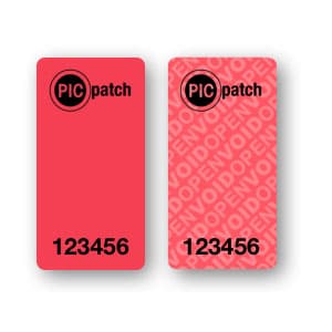 99.25 & 1010.25 Contact GX2516 Red Security Cut Labels for Contact Label 88.25 
